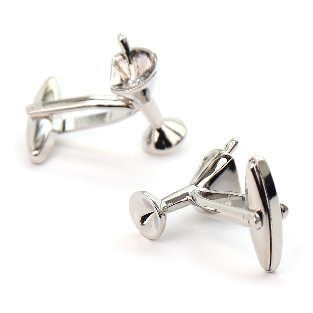 カクテルグラス カフスボタン シルバー おすすめ ユニーク おしゃれ かわいい 男女 趣味 営業マン 結婚式 スーツ 人気 プレゼント ギフト 入園式 入学式 成人式