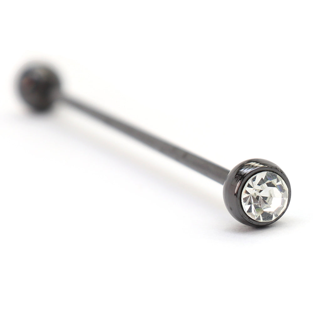 ジュエル 【ホワイト】 ブラック カラーバー（ ピン ）シャツ 襟止め おしゃれ かわいい プレゼント 高級感 メンズ ギフト アクセサリー カフス専門店