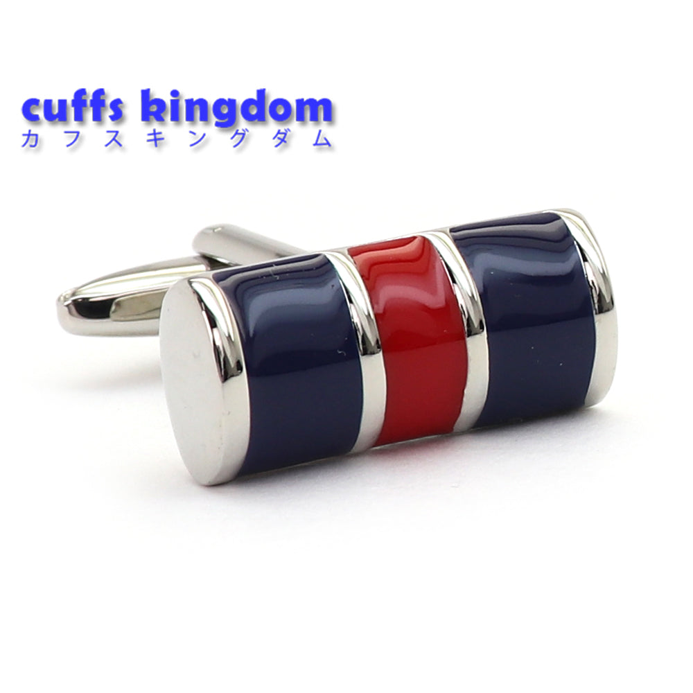 赤/青 ストライプ カフスボタン 男女 営業マン 個性 スーツ 人気 おしゃれ かわいい カジュアル プレゼント ギフト 入園式 入学式 成人式 カフス専門店