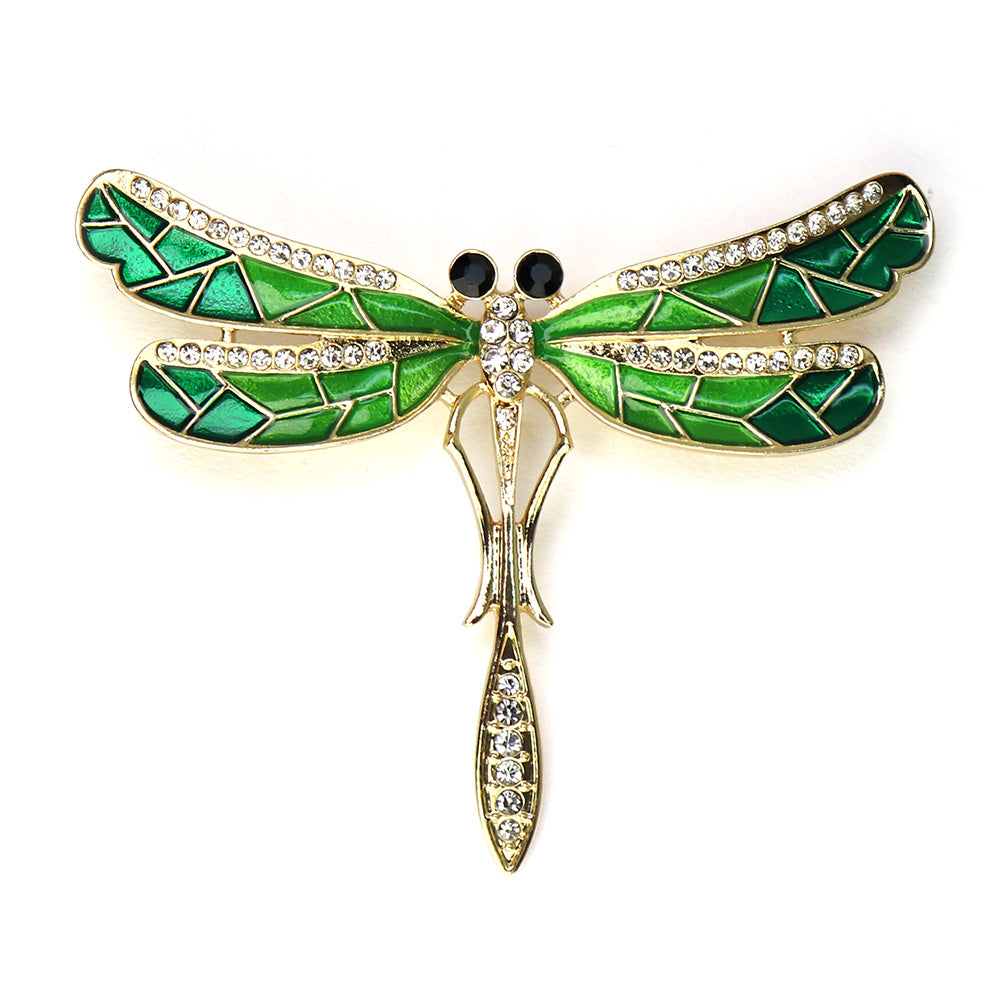 キラキラ-トンボ-ブローチ-グリーン-ファッション-ブローチピン-エレガント-可愛い-おしゃれ-アクセサリー-プレゼント-贈り物-メンズ-レディース-子供-ジュエリー-カフス専門店