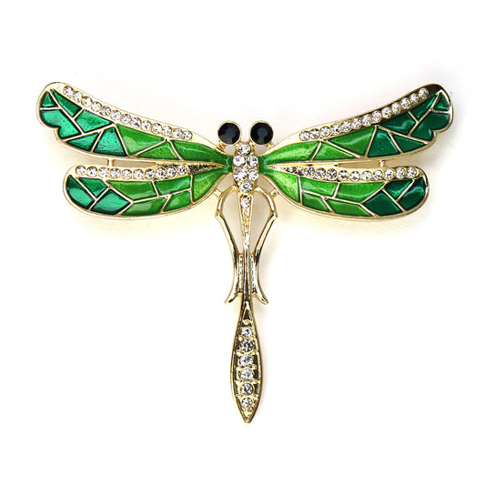 キラキラ-トンボ-ブローチ-グリーン-ファッション-ブローチピン-エレガント-可愛い-おしゃれ-アクセサリー-プレゼント-贈り物-メンズ-レディース-子供-ジュエリー-カフス専門店