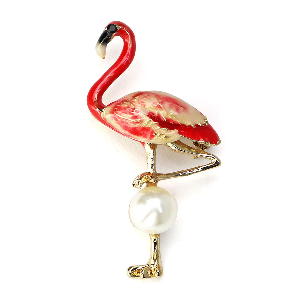 フラミンゴ-ブローチ-ピンク-ファッション-ブローチピン-可愛い-おしゃれ-アクセサリー-プレゼント-贈り物-メンズ-レディース-子供-ジュエリー-カフス専門店