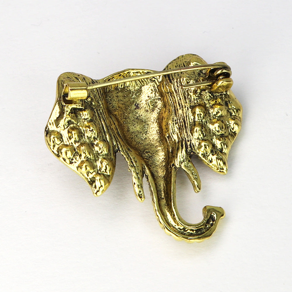 きらびやか-ゾウ-ブローチ-ゴールド-ファッション-ブローチピン-可愛い-おしゃれ-アクセサリー-プレゼント-贈り物-メンズ-レディース-子供-ジュエリー-カフス専門店