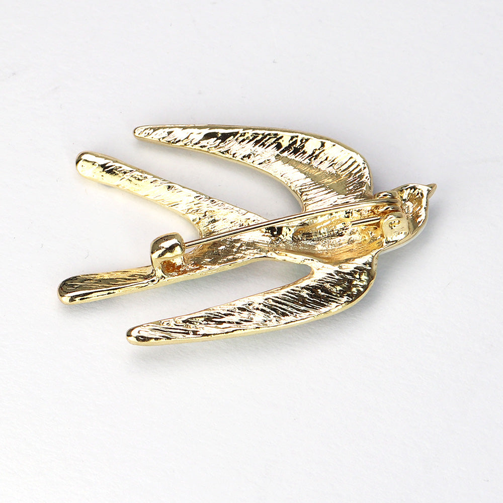 ツバメ-ブローチ-黒-緑-ファッション-ブローチピン-エレガント-可愛い-おしゃれ-アクセサリー-プレゼント-贈り物-メンズ-レディース-子供-ジュエリー-カフス専門店