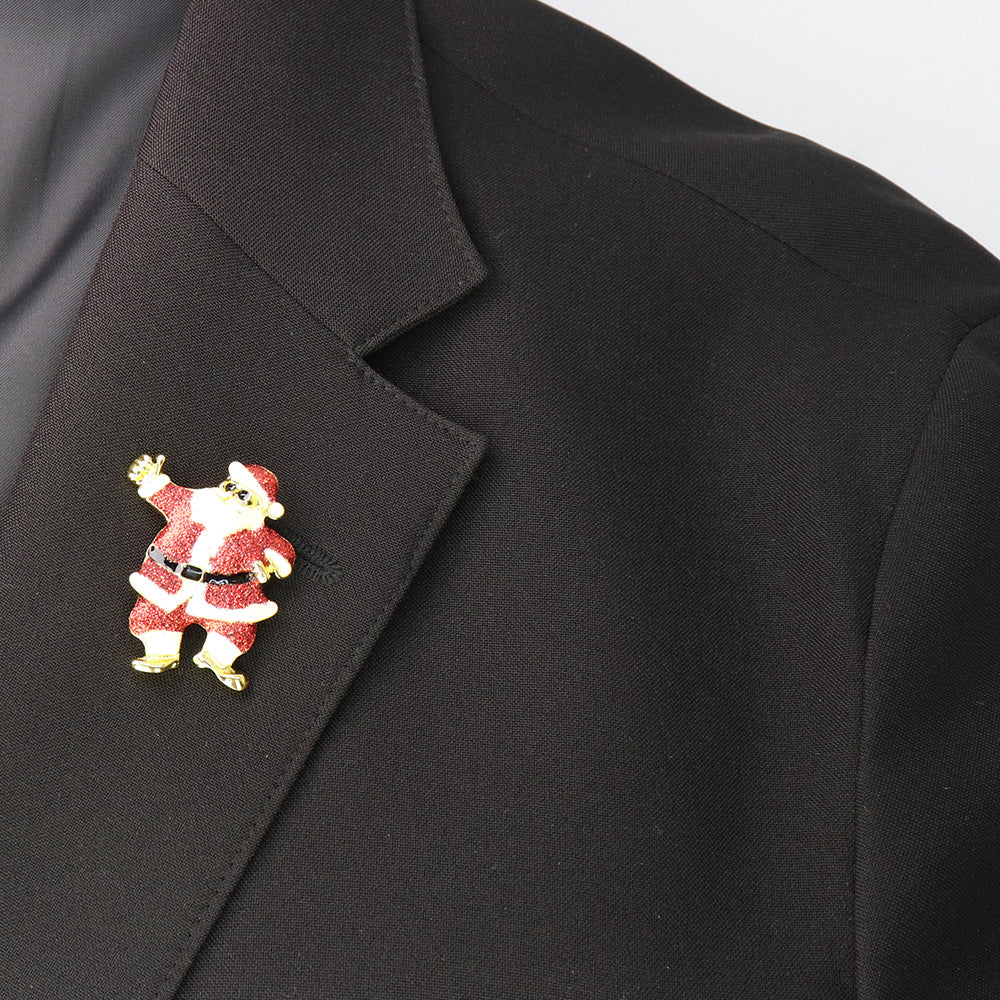 クリスマス-ブローチ-サンタクロース-キラキラ-ファッション-クリスマスブローチピン-可愛い-おしゃれ-アクセサリー-プレゼント-贈り物-メンズ-レディース-子供-ジュエリー-カフス専門店