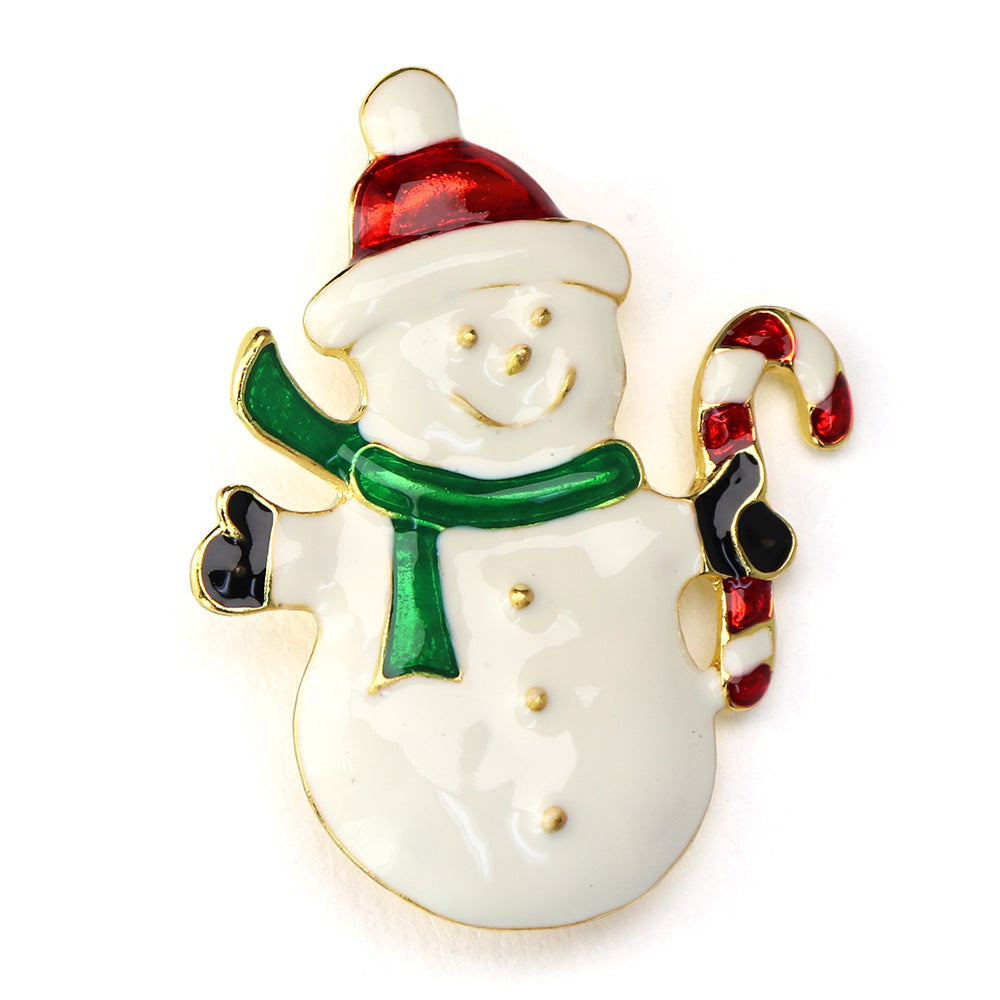 雪だるま-ブローチ-キラキラ-スノーマン-ファッション-クリスマスブローチピン-可愛い-おしゃれ-アクセサリー-プレゼント-贈り物-メンズ-レディース-子供-ジュエリー-カフス専門店