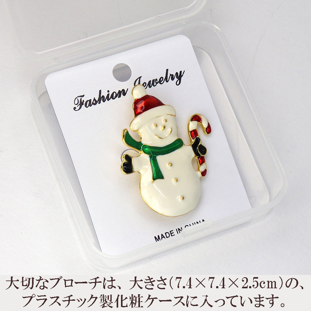雪だるま-ブローチ-キラキラ-スノーマン-ファッション-クリスマスブローチピン-可愛い-おしゃれ-アクセサリー-プレゼント-贈り物-メンズ-レディース-子供-ジュエリー-カフス専門店