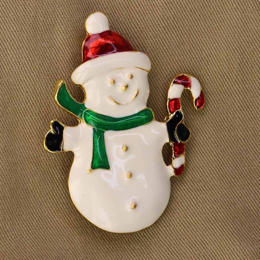 雪だるま-ブローチ-キラキラ-スノーマン-ファッション-クリスマスブローチピン-可愛い-おしゃれ-アクセサリー-プレゼント-贈り物-メンズ-レディース-子供-ジュエリー-カフス専門店