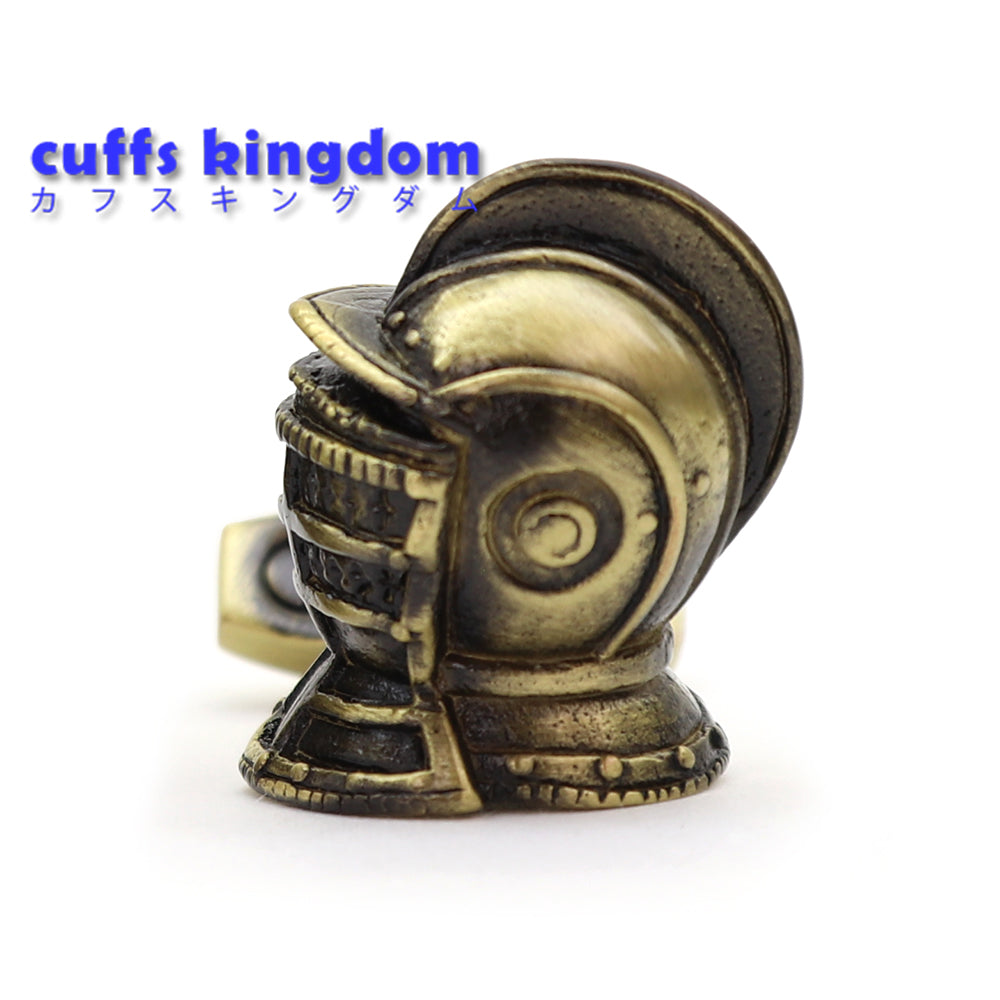 西洋 騎士 鎧 カフスボタン レトロ ブロンズ色 かっこいい インパクト ユニーク 営業マン 個性 スーツ 人気 おしゃれ カジュアル プレゼント ギフト 成人式 カフス専門店