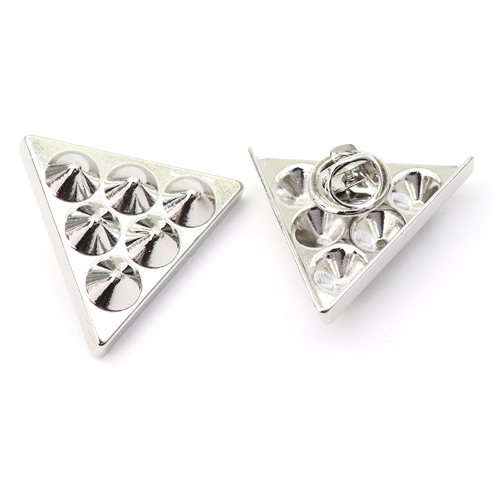 襟のおしゃれに 三角 カラーピン シルバー 男女 アクセサリー エレガント 人気 プレゼント ギフト カフス専門店