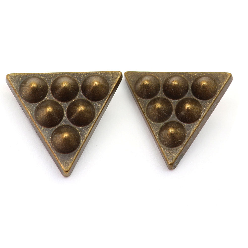 襟のおしゃれに 三角 カラーピン ブロンズ 男女 アクセサリー エレガント 人気 プレゼント ギフト カフス専門店