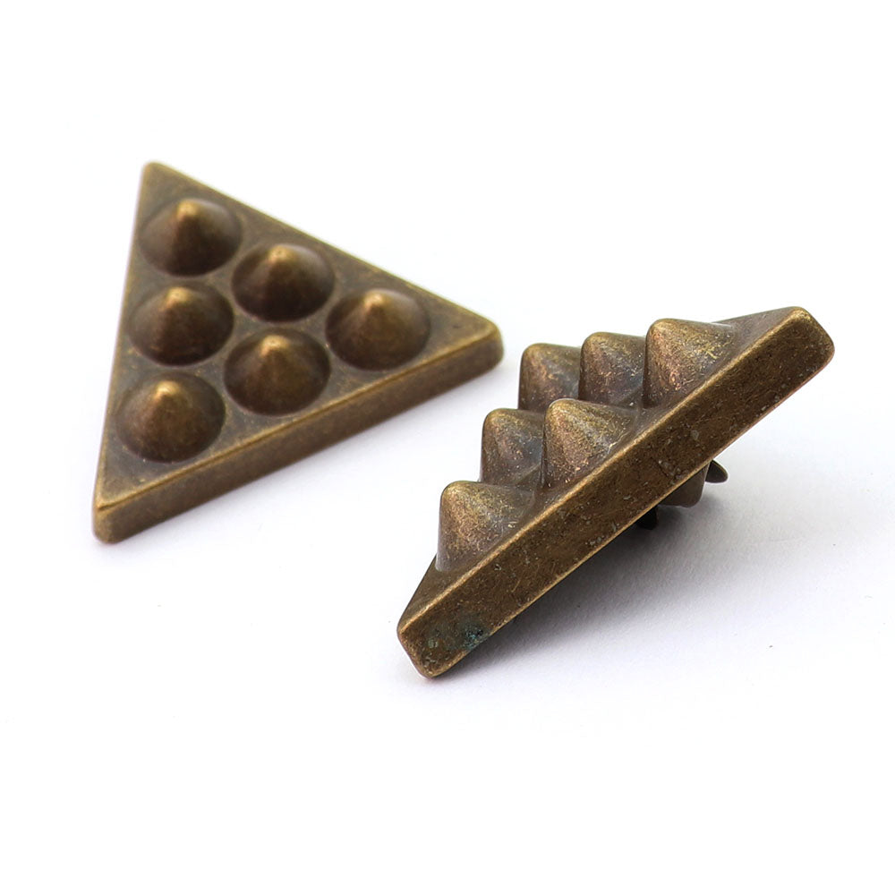 襟のおしゃれに 三角 カラーピン ブロンズ 男女 アクセサリー エレガント 人気 プレゼント ギフト カフス専門店