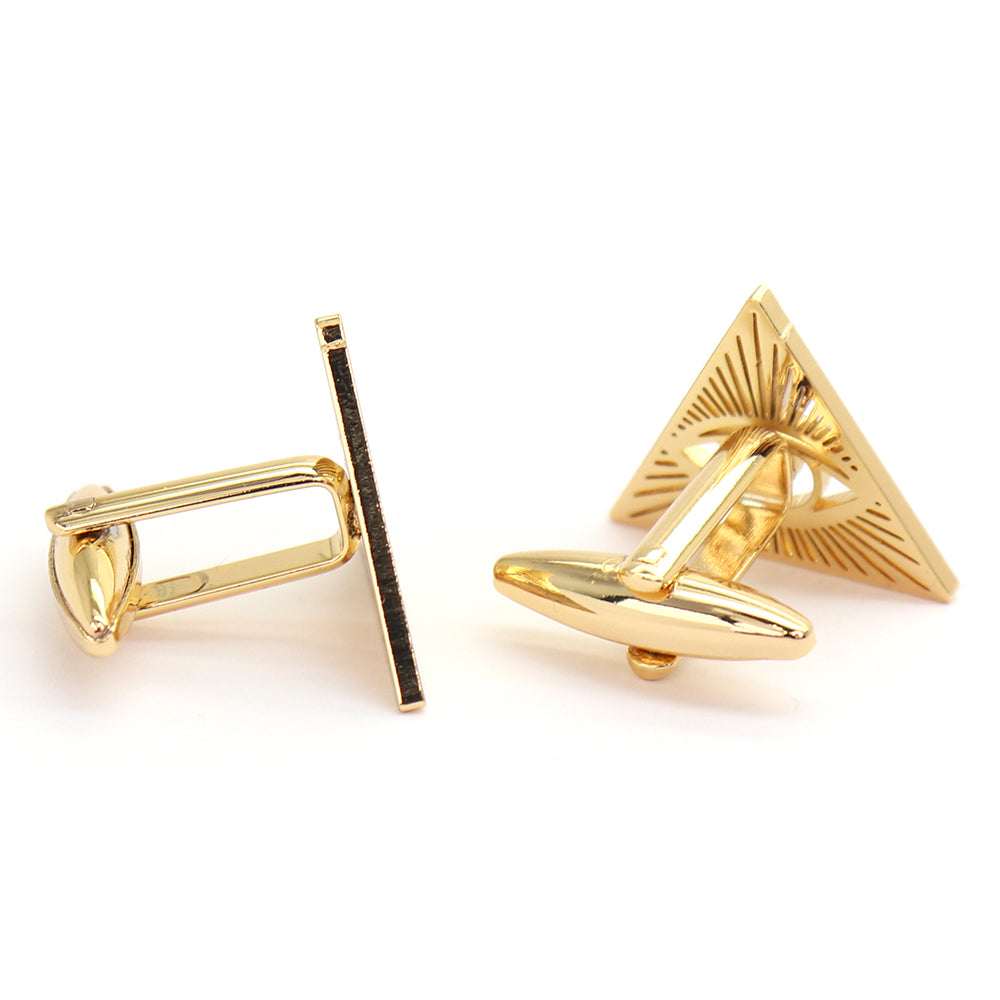 目 モチーフ カフスボタン ゴールド プロビデンスの目 神の全能の目 男女 カフリングス 営業マン 個性 スーツ 人気 プレゼント ギフト カフス専門店