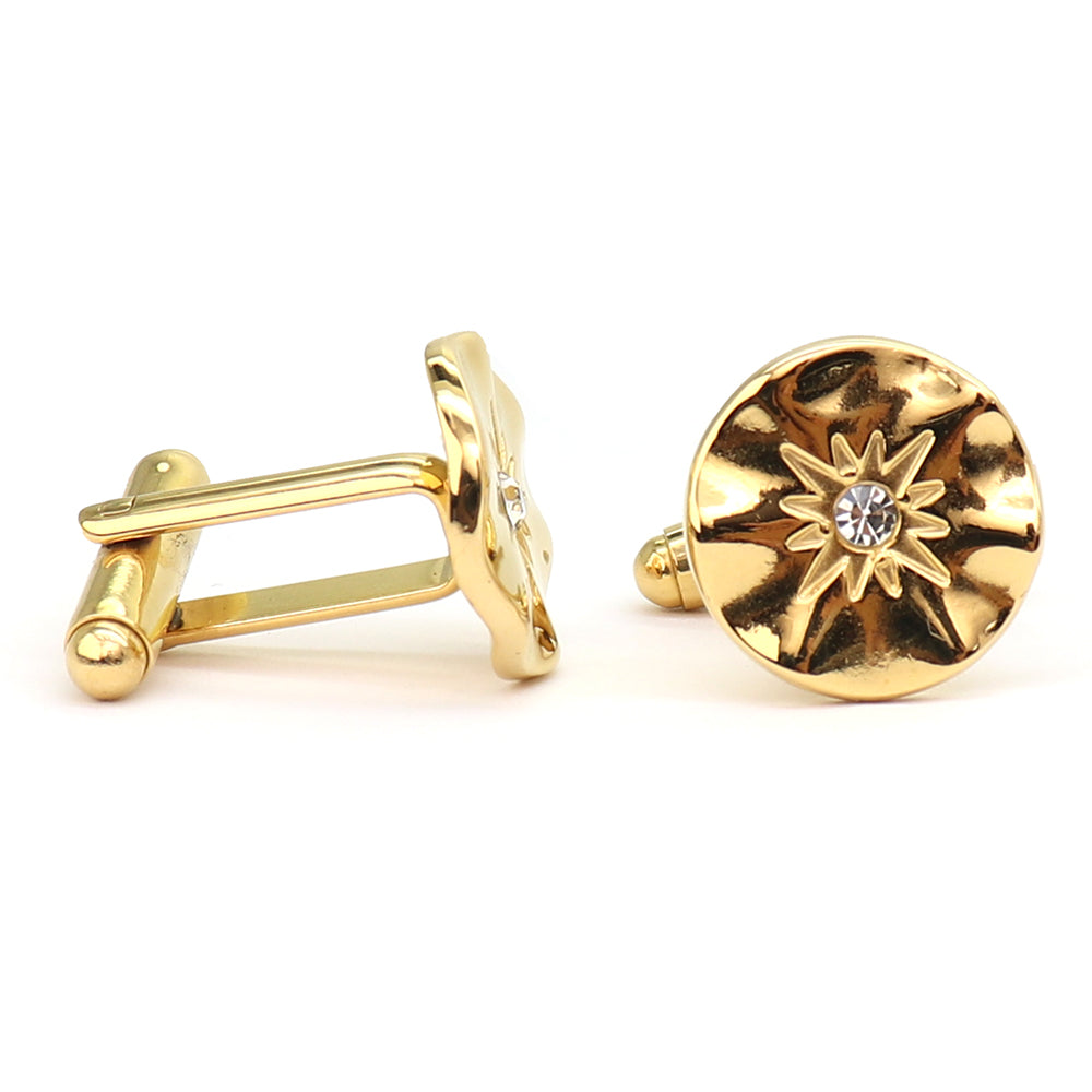 ゴールド カフスボタン お花 男女 営業マン おしゃれ かわいい エレガント 結婚式 スーツ 人気 プレゼント ギフト 入園式 入学式 成人式 カフス専門店
