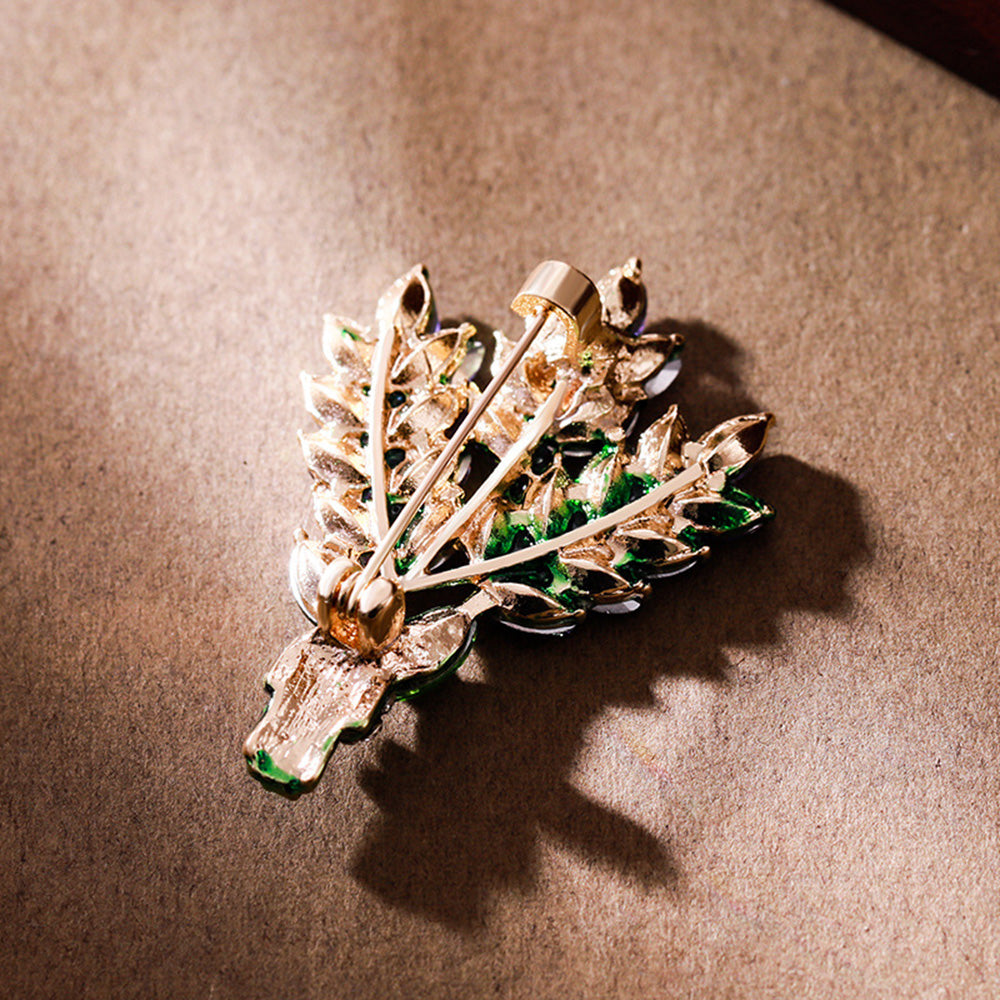 ラベンダー ブローチ パープル クリスタル ファッション コサージュ ピン エレガント 可愛い おしゃれ アクセサリー プレゼント 贈り物 メンズ レディース 子供 ジュエリー カフス専門店