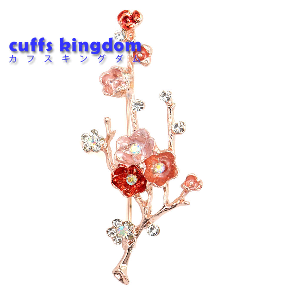 梅の花 ブローチ クリスタル レトロ ファッション コサージュ ピン エレガント 可愛い おしゃれ アクセサリー プレゼント 贈り物 メンズ レディース 子供 ジュエリー カフス専門店