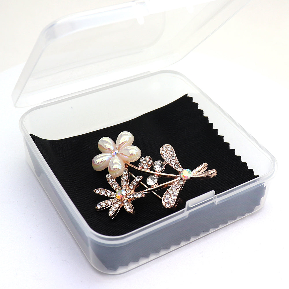 お花 ブローチ クリスタル ファッション コサージュ ピン エレガント 可愛い おしゃれ アクセサリー プレゼント 贈り物 メンズ レディース 子供 ジュエリー カフス専門店