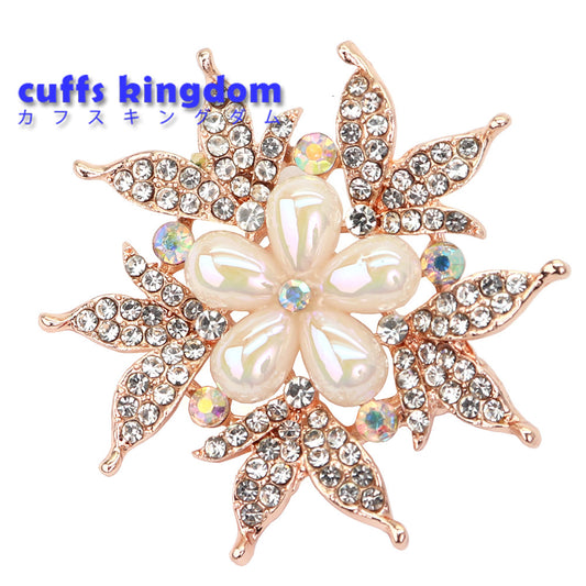 輝く お花 ブローチ クリスタル ファッション コサージュ ピン エレガント 可愛い おしゃれ アクセサリー プレゼント 贈り物 メンズ レディース 子供 ジュエリー カフス専門店