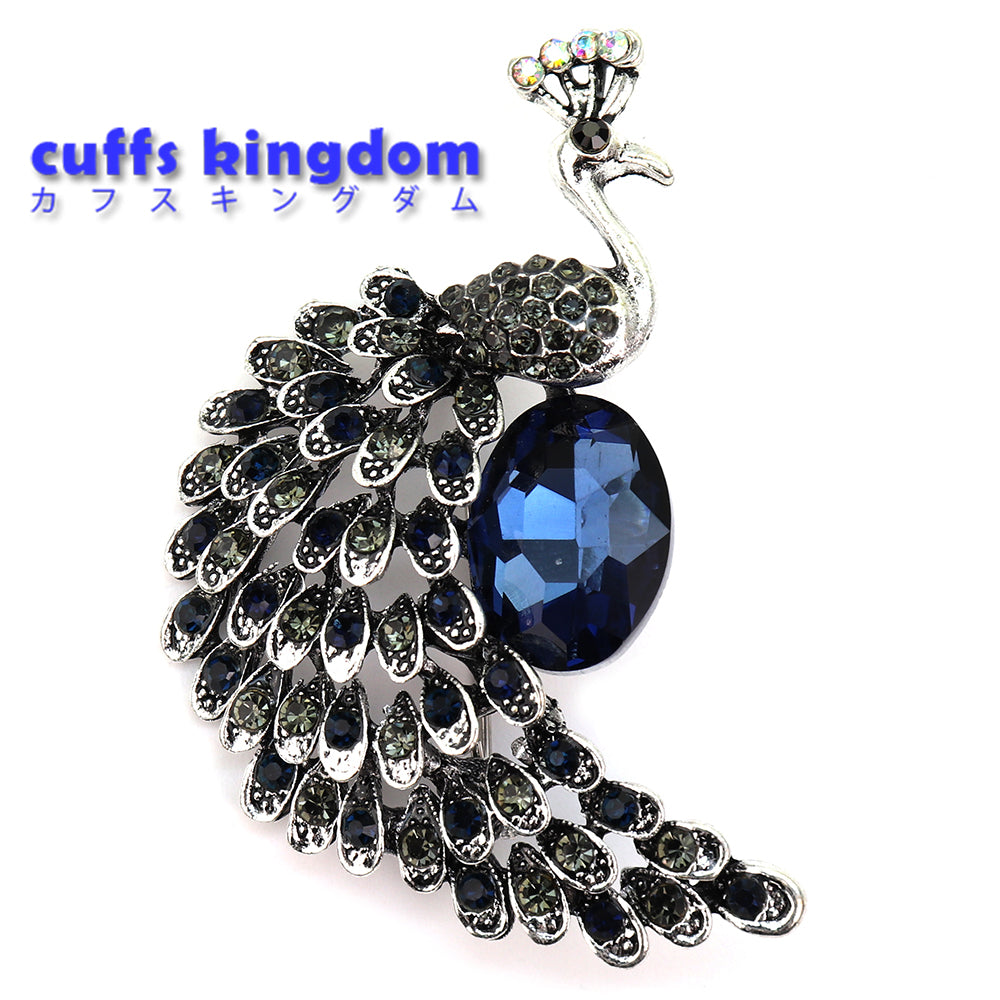 クジャク 孔雀 ブローチ レトロ ファッション コサージュ ピン エレガント 可愛い おしゃれ アクセサリー プレゼント 贈り物 メンズ レディース 子供 ジュエリー カフス専門店