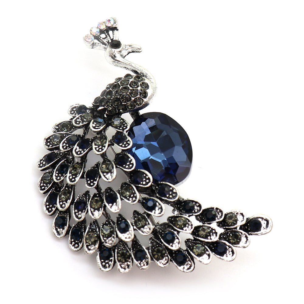 クジャク 孔雀 ブローチ レトロ ファッション コサージュ ピン エレガント 可愛い おしゃれ アクセサリー プレゼント 贈り物 メンズ レディース 子供 ジュエリー カフス専門店