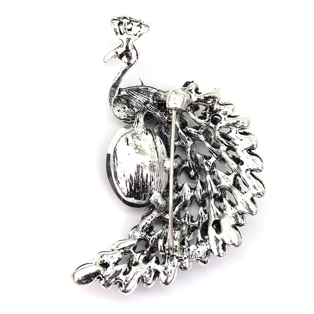 クジャク 孔雀 ブローチ レトロ ファッション コサージュ ピン エレガント 可愛い おしゃれ アクセサリー プレゼント 贈り物 メンズ レディース 子供 ジュエリー カフス専門店