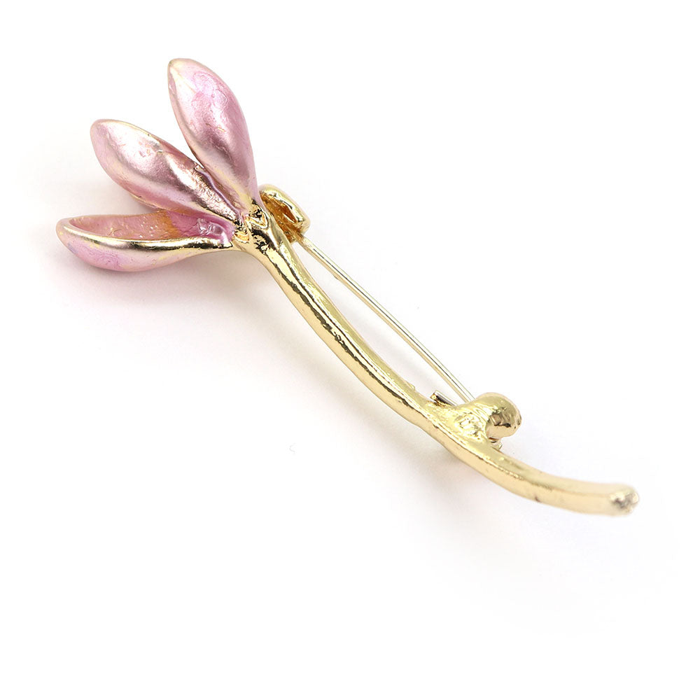 ピンクの蓮の花 ブローチ ファッション コサージュ ピン エレガント 可愛い おしゃれ アクセサリー プレゼント 贈り物 メンズ レディース 子供 ジュエリー カフス専門店