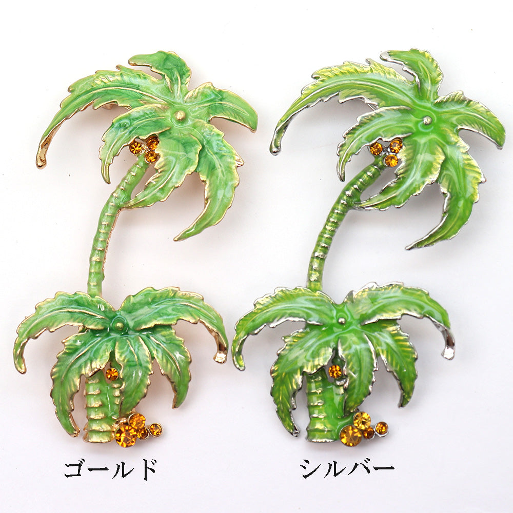 【送料無料】ヤシの木 ブローチ ゴールド 南国 ファッション ピン エレガント 可愛い おしゃれ アクセサリー プレゼント 贈り物 メンズ レディース 子供 ジュエリー カフス専門店