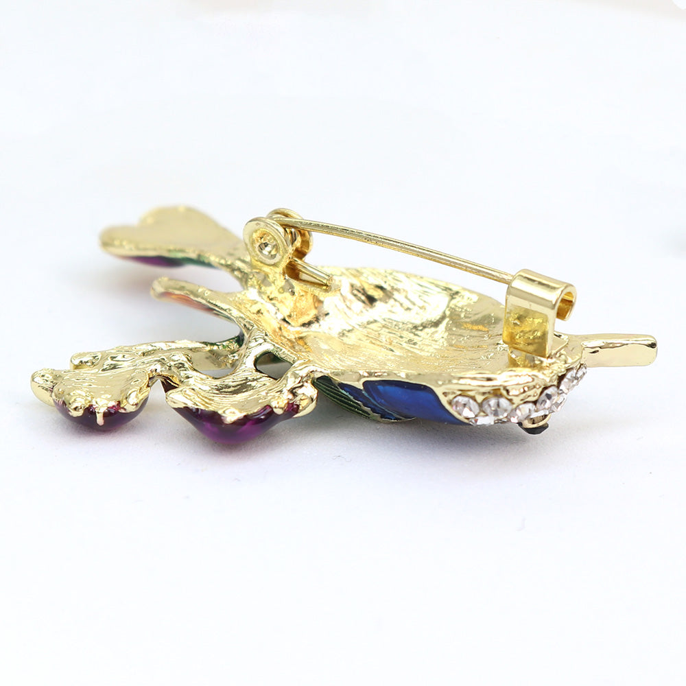 【送料無料】枝 に とまる 鳥 ブローチ ファッション ピン エレガント 可愛い おしゃれ アクセサリー プレゼント 贈り物 メンズ レディース 子ども ジュエリー カフス専門店