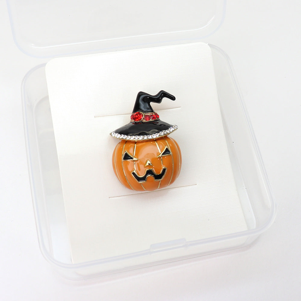 【ハロウィンを楽しむ！】かぼちゃランタン ブローチ ハロウィン イベント ファッション ピン 可愛い おしゃれ プレゼント 贈り物 メンズ レディース 子供 カフス専門店
