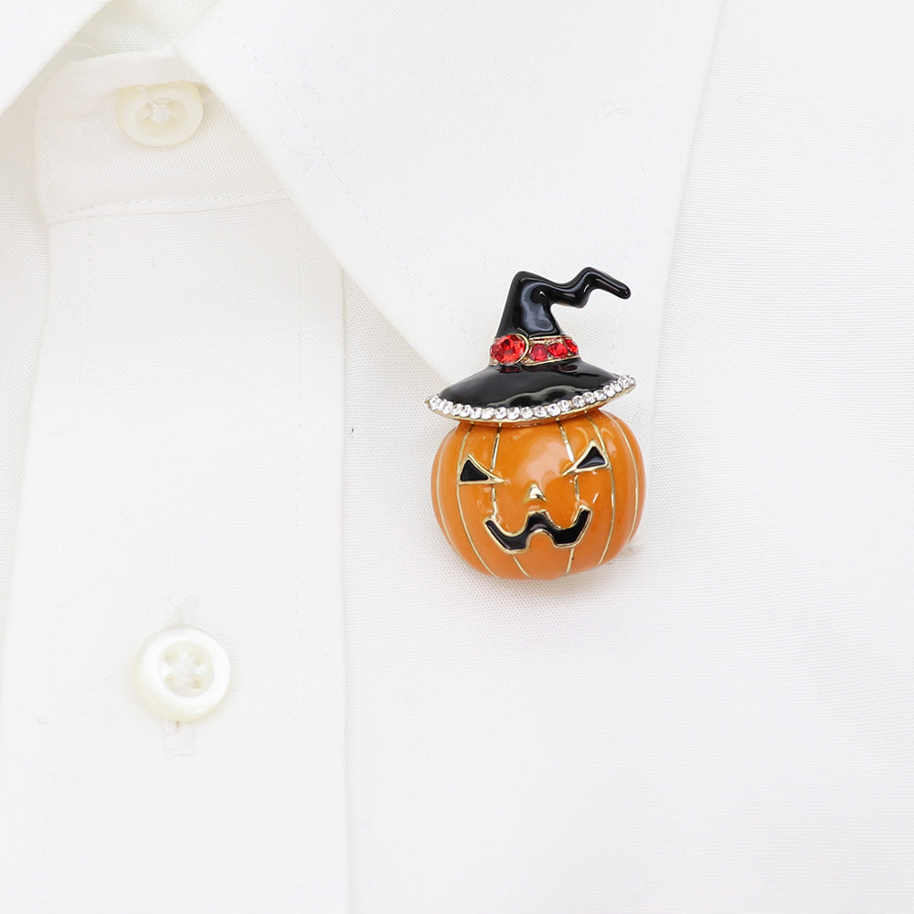 【ハロウィンを楽しむ！】かぼちゃランタン ブローチ ハロウィン イベント ファッション ピン 可愛い おしゃれ プレゼント 贈り物 メンズ レディース 子供 カフス専門店