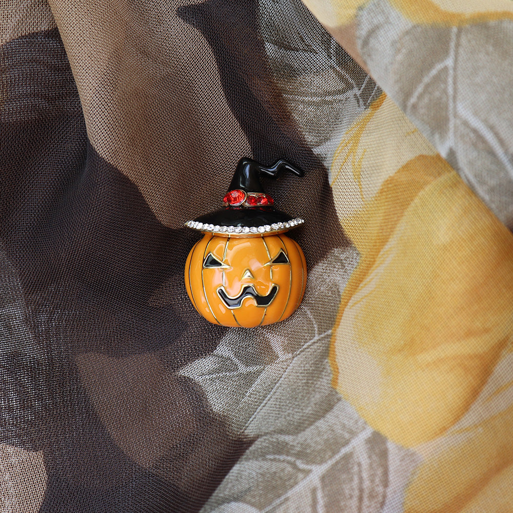 【ハロウィンを楽しむ！】かぼちゃランタン ブローチ ハロウィン イベント ファッション ピン 可愛い おしゃれ プレゼント 贈り物 メンズ レディース 子供 カフス専門店