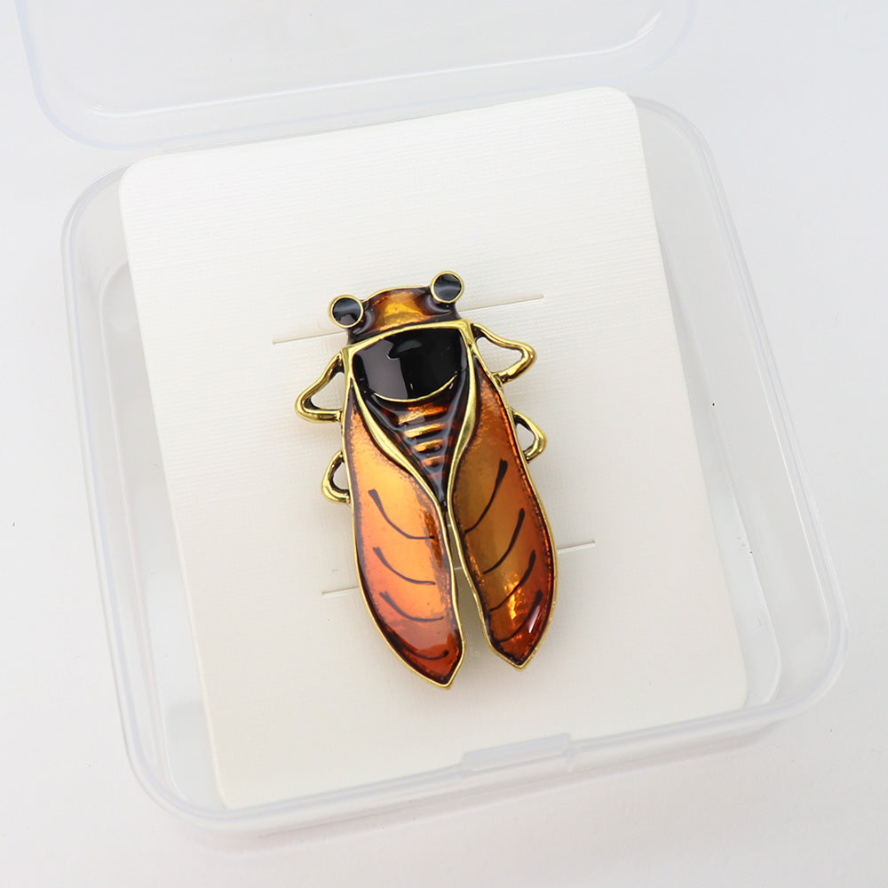 【送料無料】昆虫 セミ ブローチ ファッション ピン エレガント 可愛い おしゃれ ユニーク プレゼント 贈り物 メンズ レディース 子供 ジュエリー カフス専門店