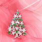 【クリスマスを盛り上げる】クリスマスツリー ブローチ クリスマス イベント ファッション ピン 可愛い おしゃれ アクセサリー プレゼント 贈り物 メンズ レディース 子供 ジュエリー カフス専門店