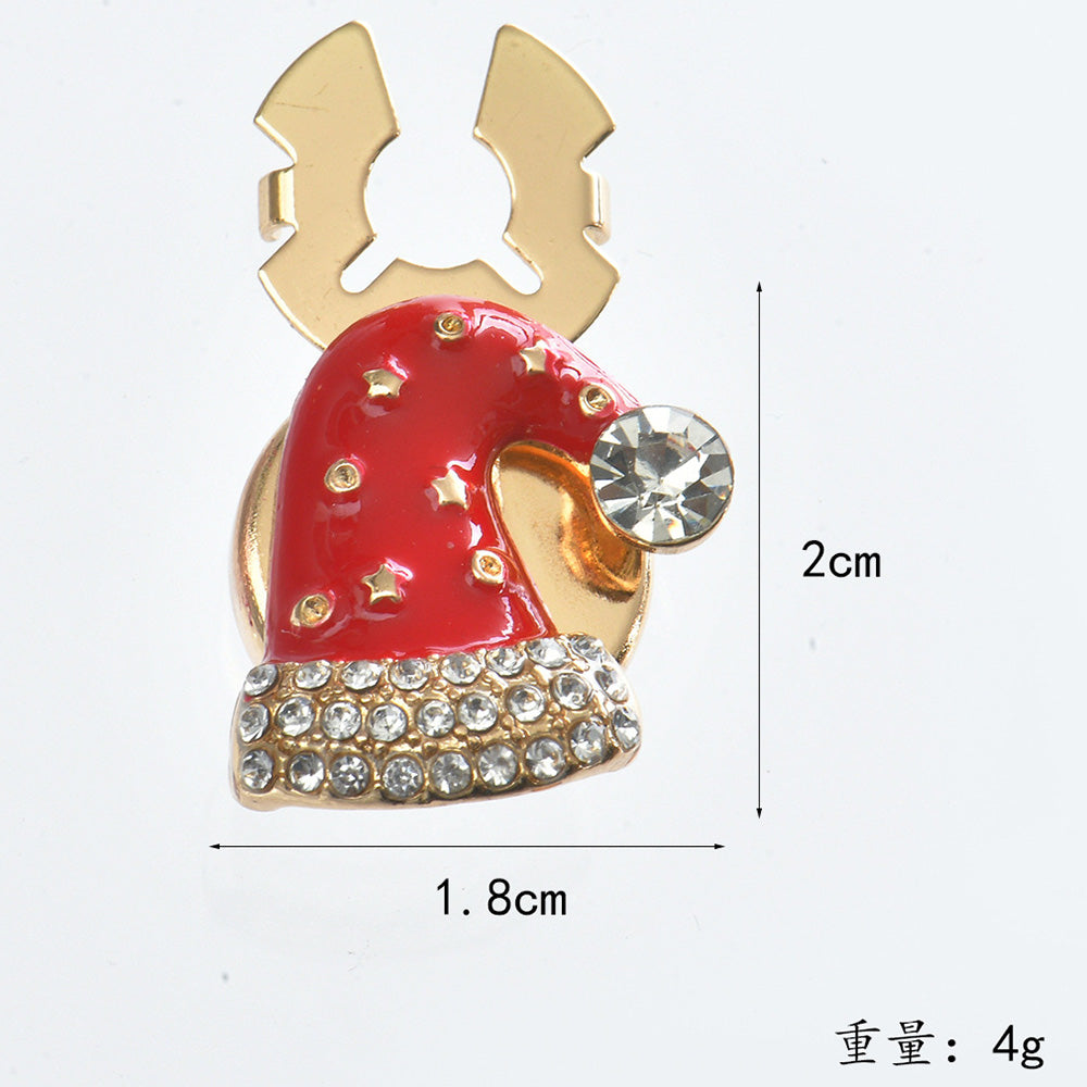 【小さなワンポイントで、一気に華やかクリスマス！】クリスマス ボタンカバー メンズ レディース シャツ 鞄 帽子 小物 アクセサリー クリスマスギフト プレゼント パーティー  選べる種類