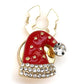 【小さなワンポイントで、一気に華やかクリスマス！】サンタさんの帽子 クリスマス ボタンカバー メンズ レディース シャツ 鞄 帽子 小物 アクセサリー クリスマスギフト プレゼント パーティー 選べる種類