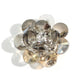 【ワンポイントでぐっと華やか】シルバー クリスタル フラワー 花 ボタンカバー メンズ レディース シャツ 鞄 帽子 小物 ギフト プレゼント パーティー 選べる 1個 ／ 2個セット