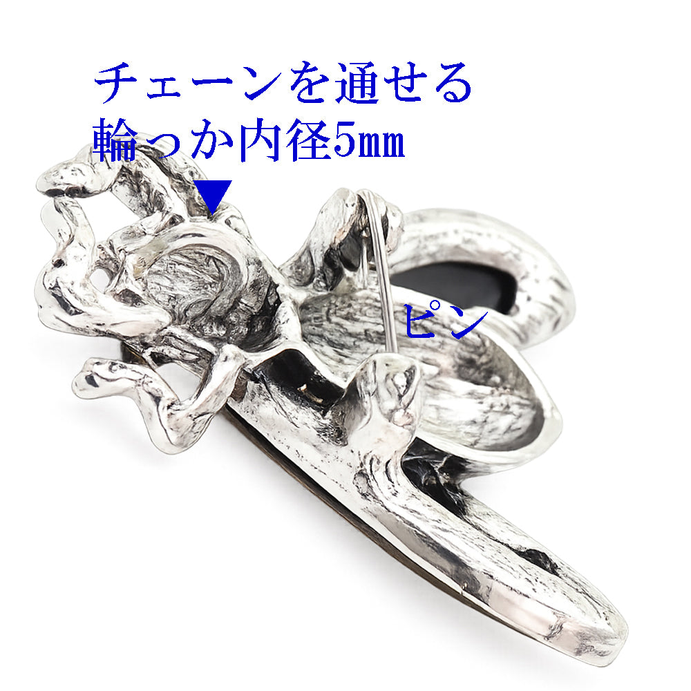 シェル風 昆虫 ブローチ ペンダント 2WAY 蜂 ハエ モチーフ 青貝 アンティーク調 個性的 アクセサリー バッグ 帽子 ストール プレゼント ギフト