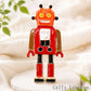 レトロ ロボット ブローチ 赤 エナメル風 アクセサリー 個性的 かわいい ユニーク レトロ ポップ 遊び心 バッグ 帽子 ストール プレゼント ギフト