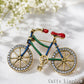 自転車 ブローチ ラインストーン アンティーク調 サイクリング ロードバイク おしゃれ かわいい バッグ 帽子 ストール プレゼント ギフト