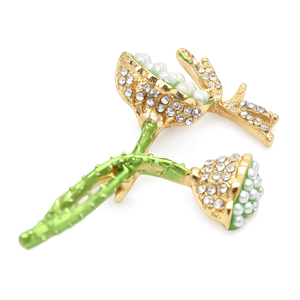 ハスの実 と トンボ ブローチ 蓮 ラインストーン グリーン ボタニカル 植物 アクセサリー おしゃれ 自然 ナチュラル 個性的 バッグ 帽子 ストール プレゼント ギフト