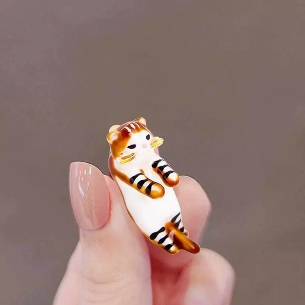 茶トラ猫 ブローチ ねこ 猫 アクセサリー 動物 アニマル 猫好き かわいい 癒し おしゃれ バッグ 帽子 ストール プレゼント ギフト