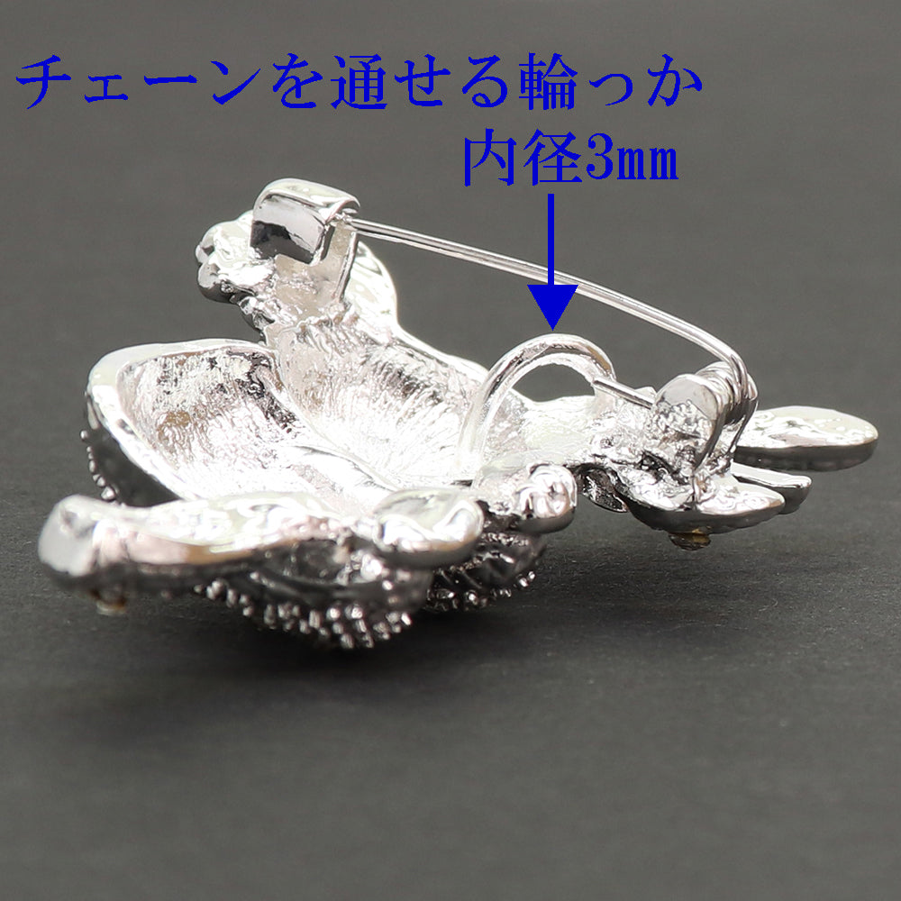 コアラ ブローチ ペンダント 2WAY ラインストーン シルバー 動物 アニマル キラキラ アクセサリー かわいい おしゃれ バッグ 帽子 ストール プレゼント ギフト