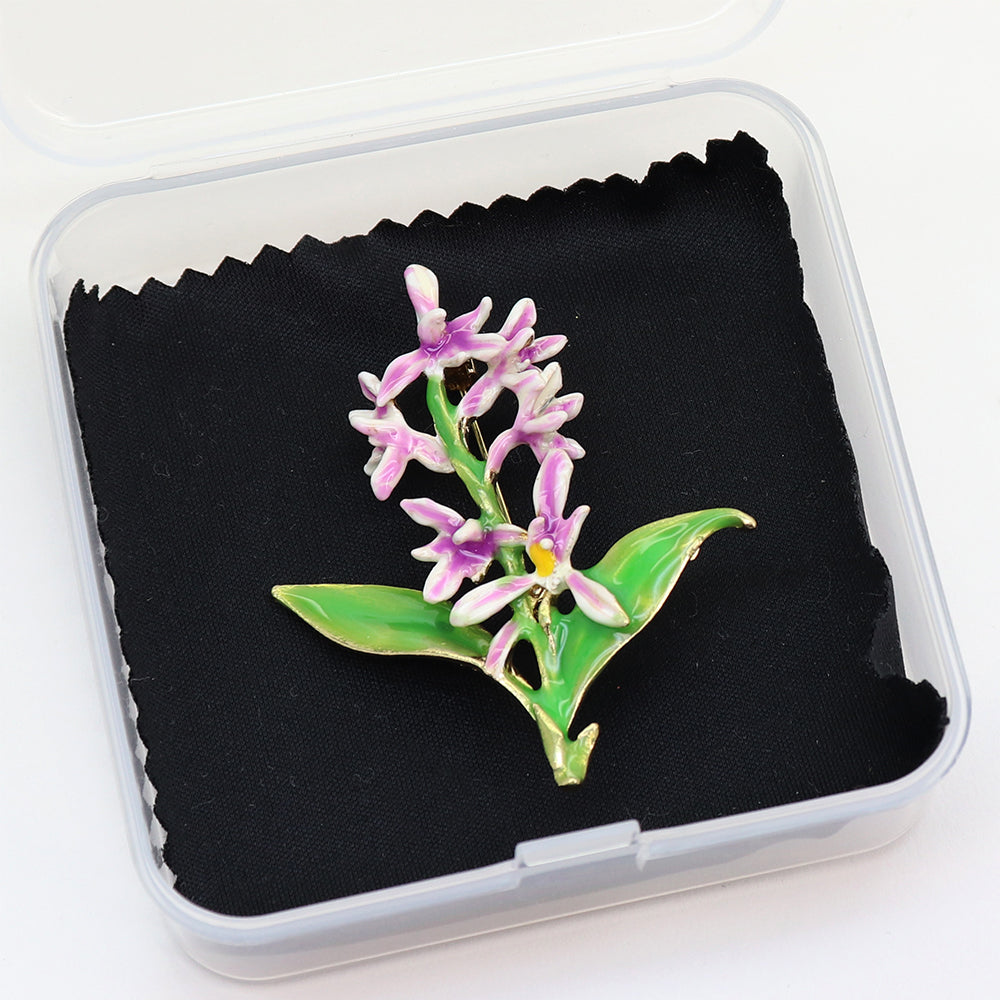 フラワー ピンク パープル ブローチ 花 植物 リーフ アクセサリー 華やか 上品 ボタニカル かわいい バッグ 帽子 ストール プレゼント ギフト