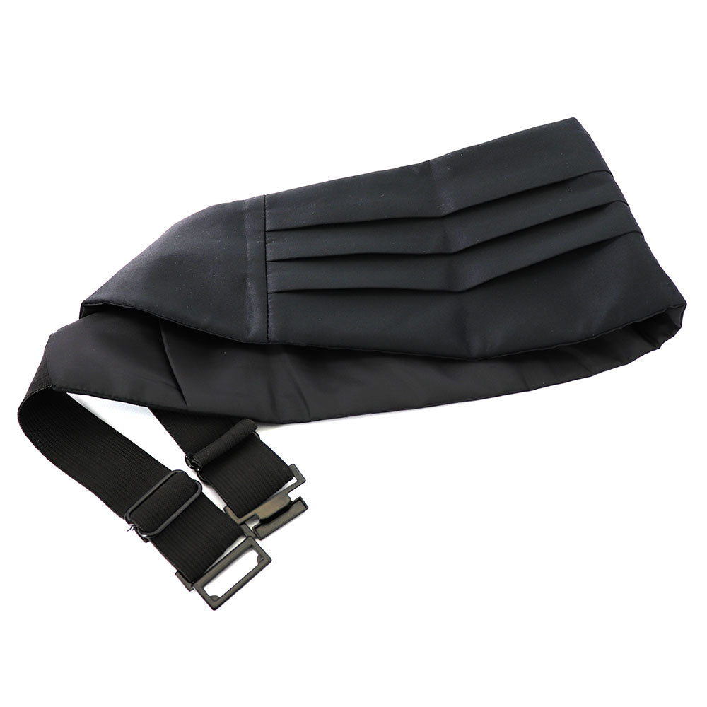 カマーバンド-結婚式-サービス業-バーテンダー正装-ブラック